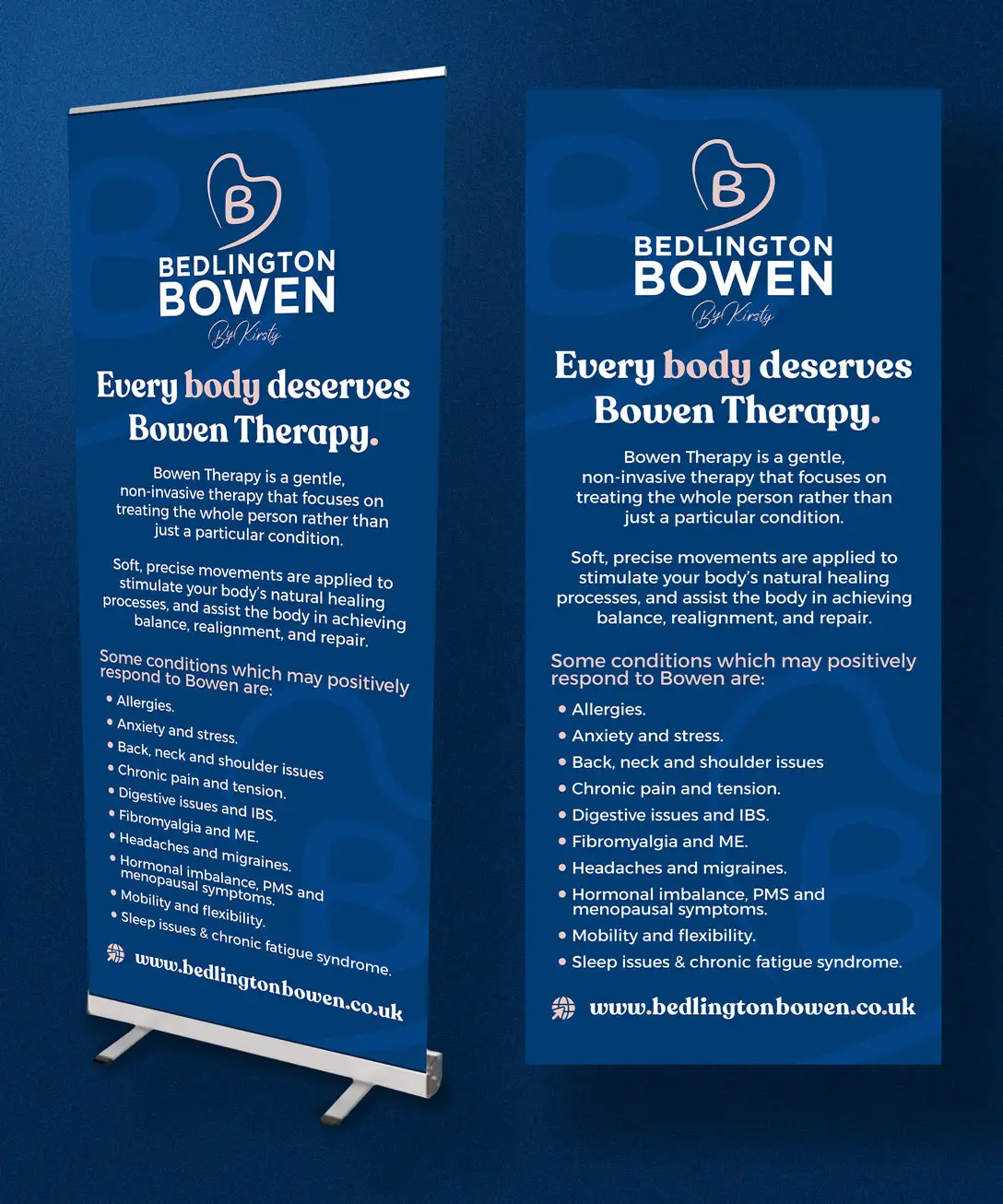 Roller Banner Design for Bedlington Bowen