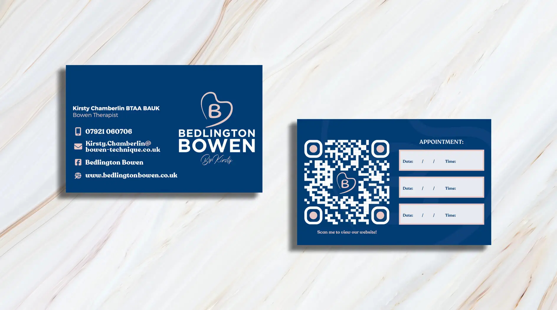 Business Card Design for Bedlington Bowen