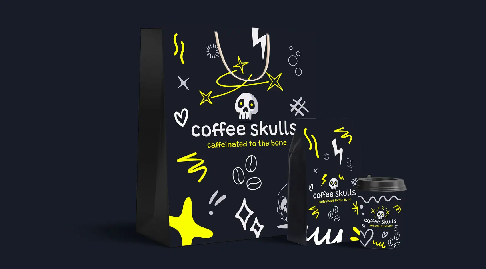 Logo Design and Branding for Coffee Skulls in Newcastle, England