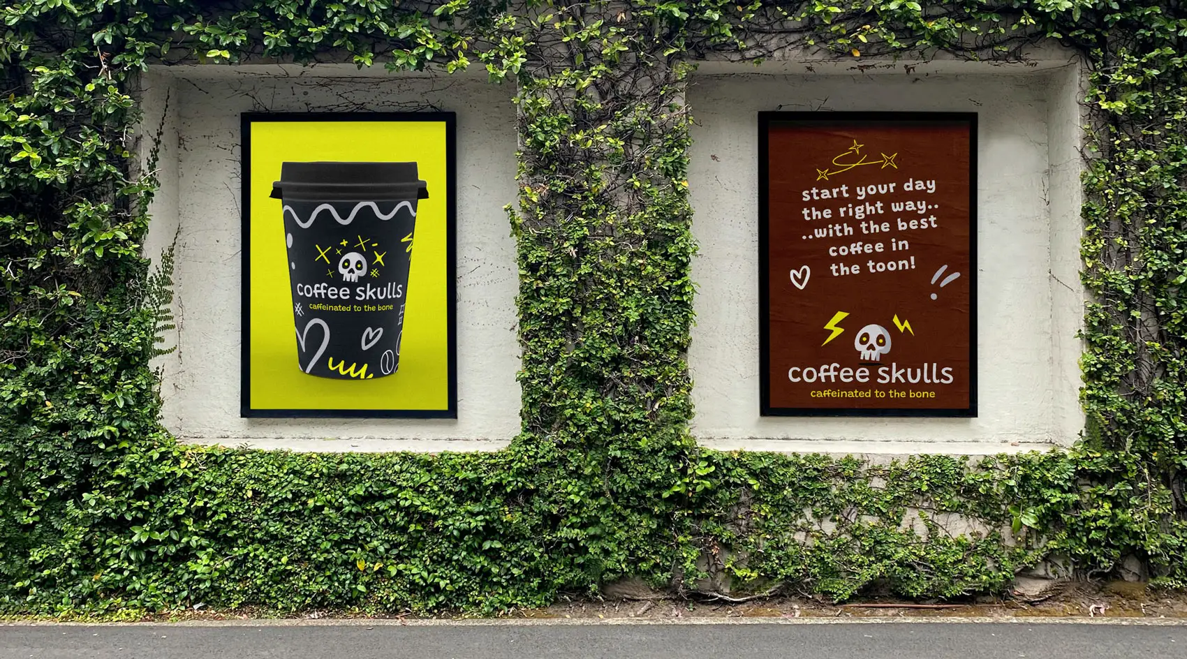 Newcastle Logo Design and Brand Identity for Coffee Skulls