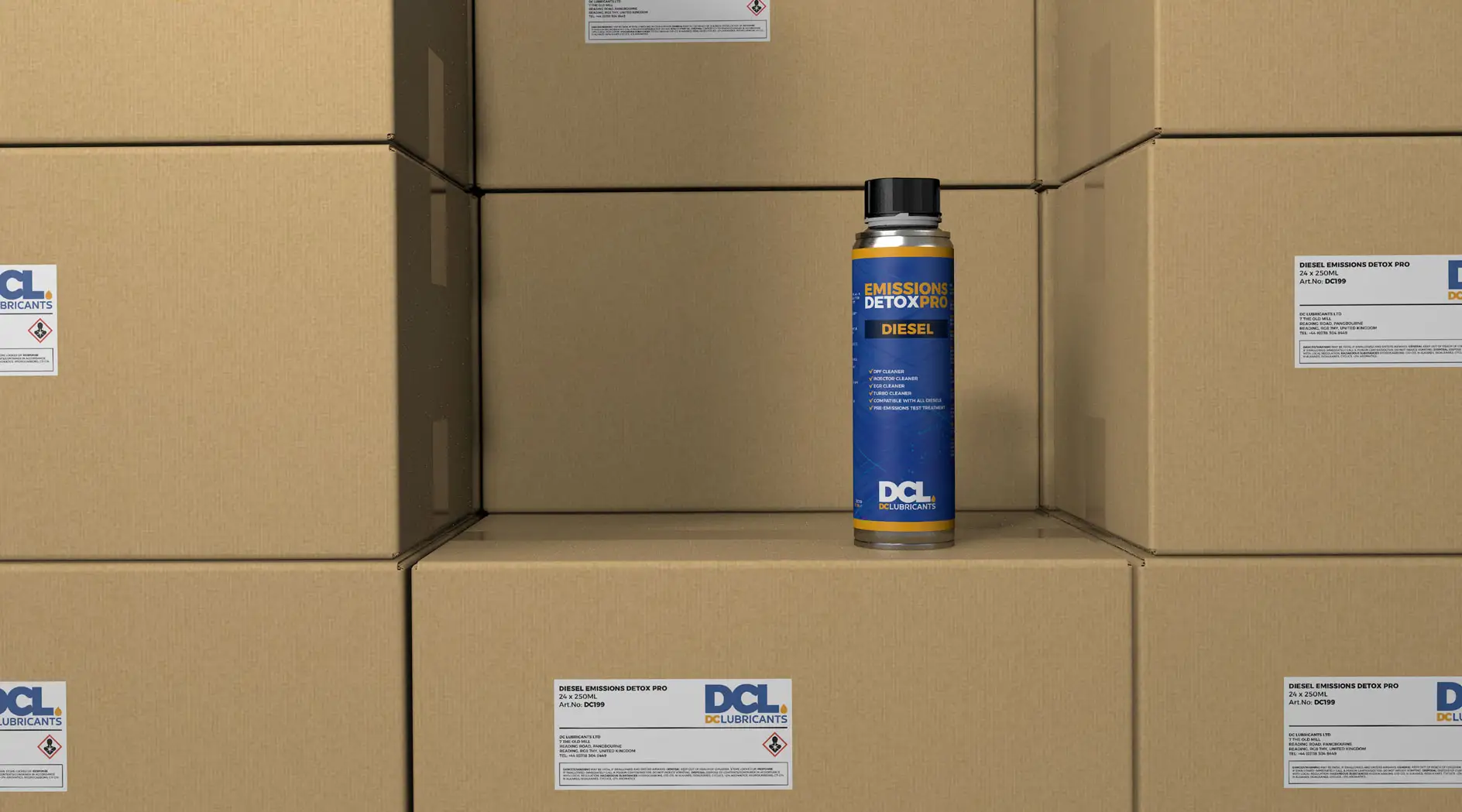 3D Graphic Design and Rendering for DC Lubricants, Reading, UK