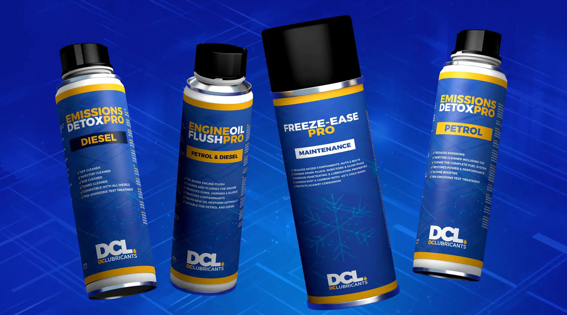 Logo Design and Branding Identity DC Lubricants, Reading, UK