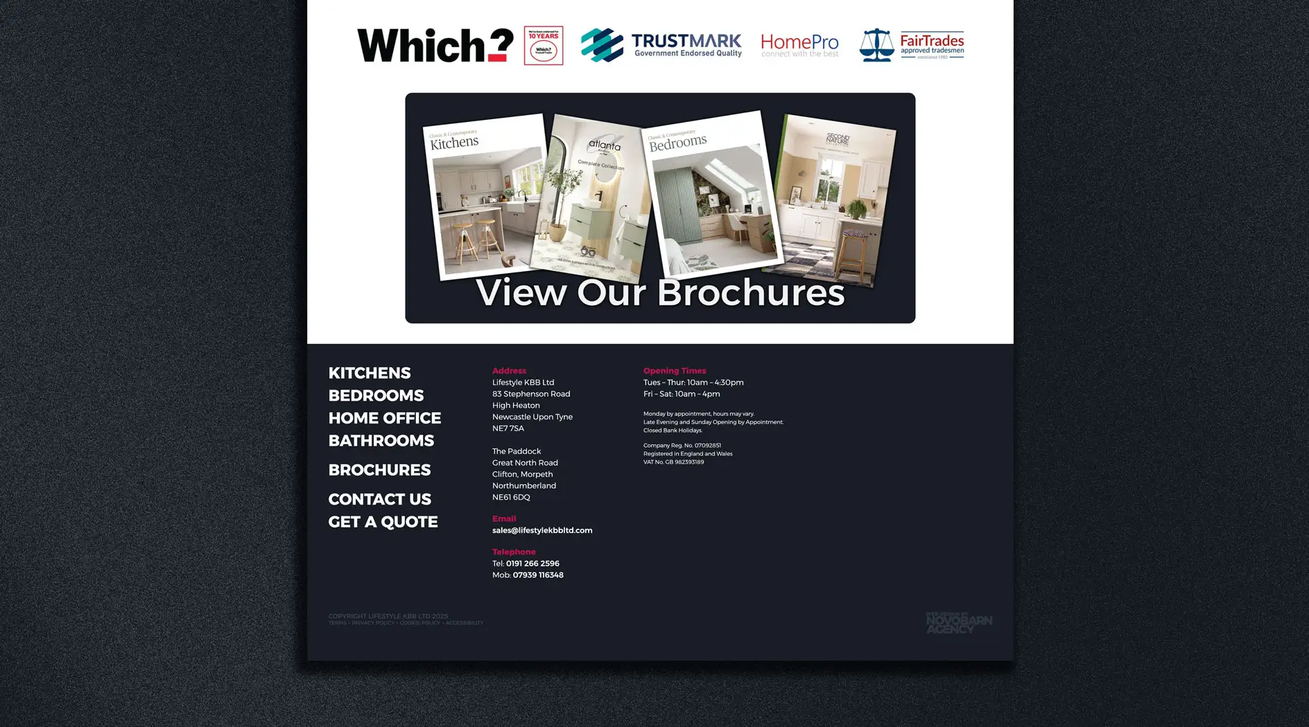 Kitchen Website Design & Development Newcastle