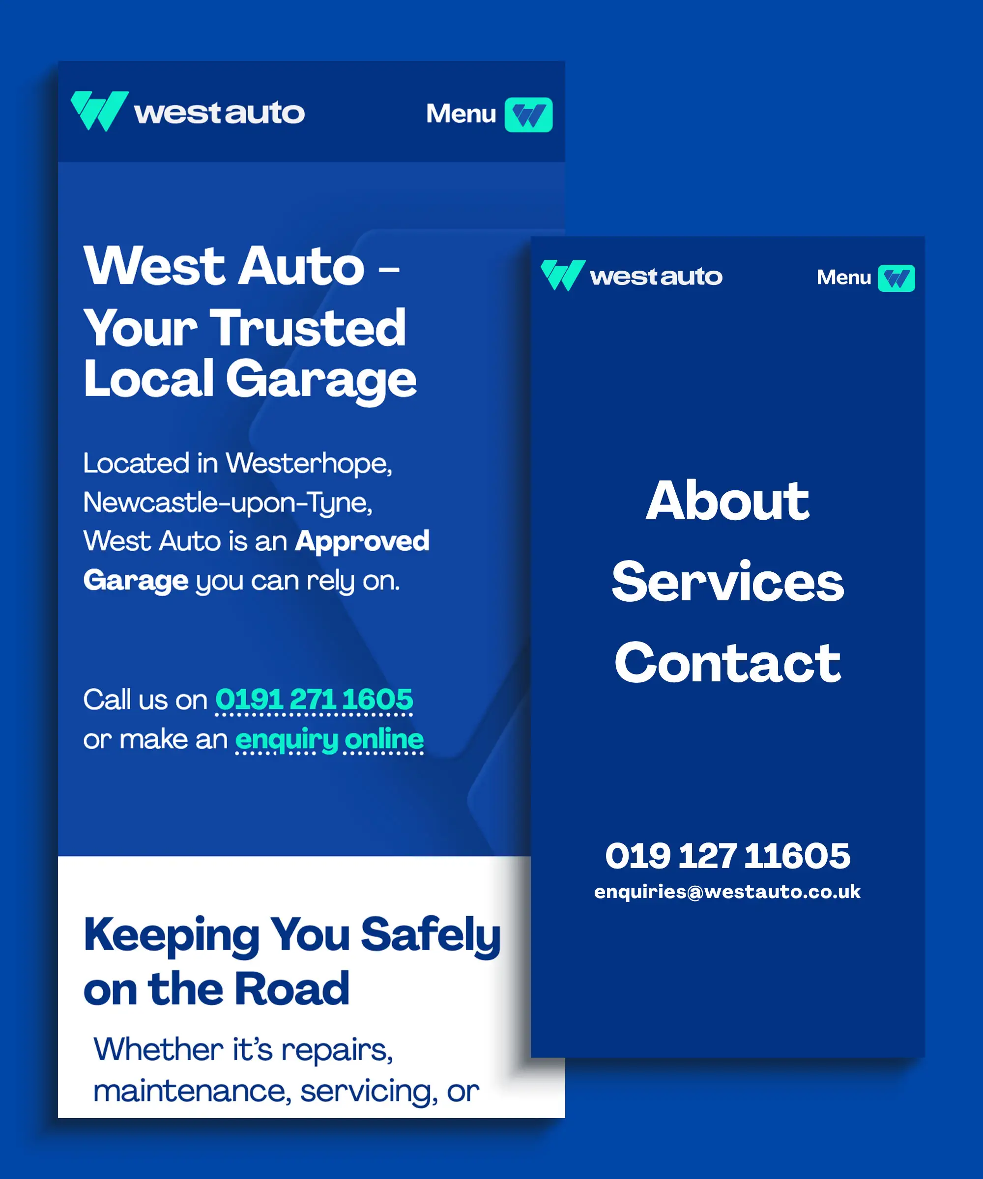 Web Design & Development for West Auto in Newcastle