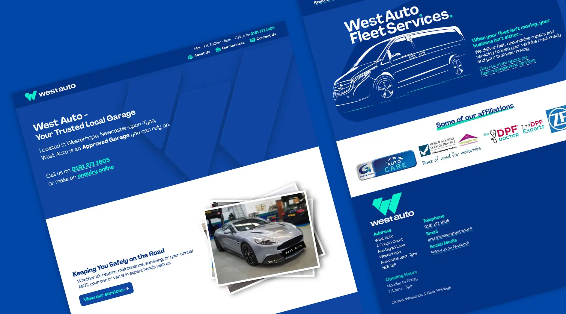 Web Design and Web Development for AC Engineering in Bedlington, Northumberland, England